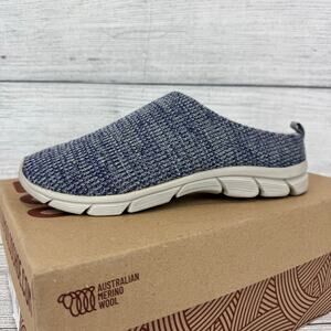 Woolloomooloo Unisex Mudgee Merino Wool Blue Multi Slip On Shoes Size 11.5/12